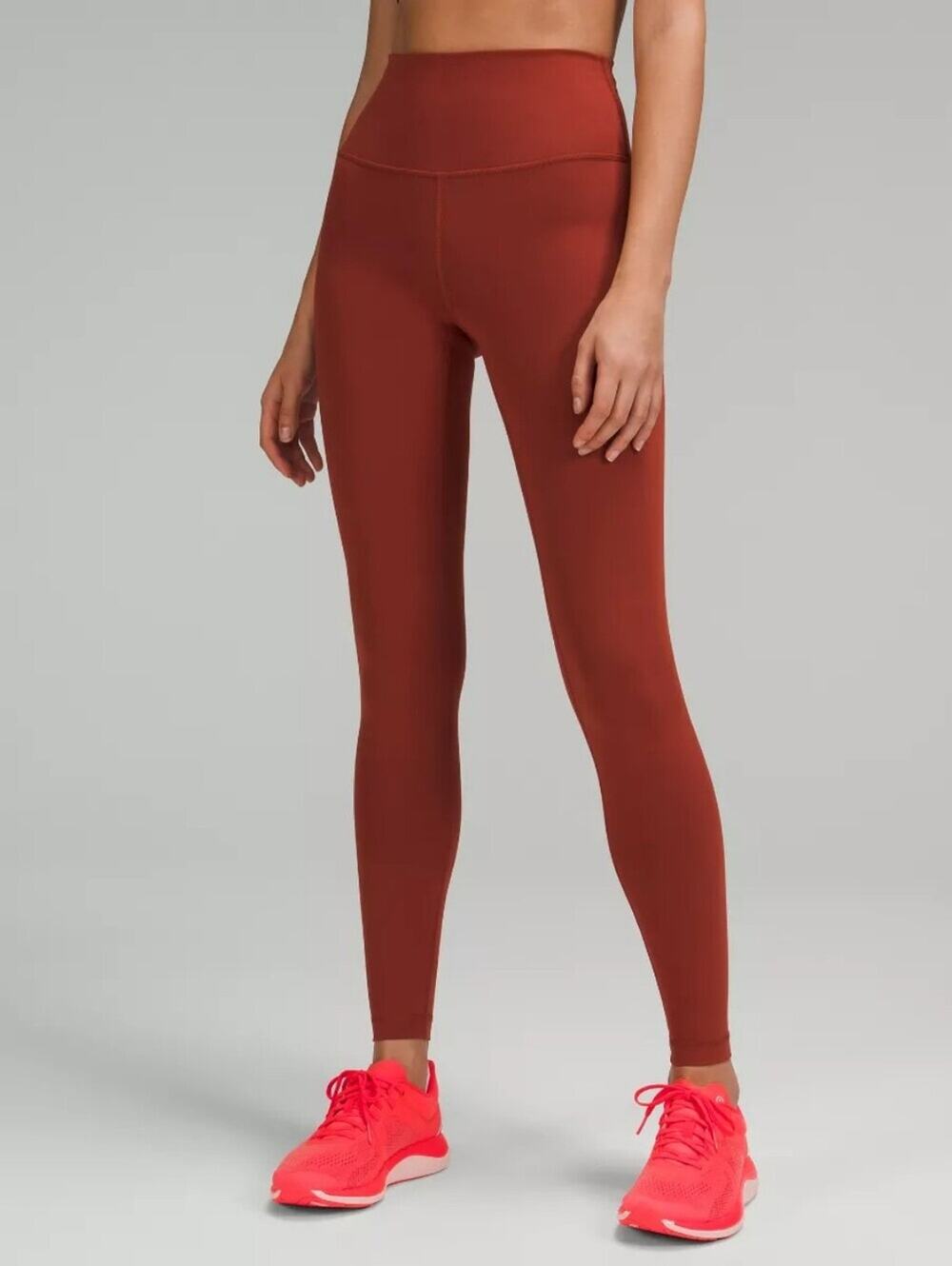 Lululemon Wunder Train High Rise Leggings HR Tight 28" Cayenne Size 2
